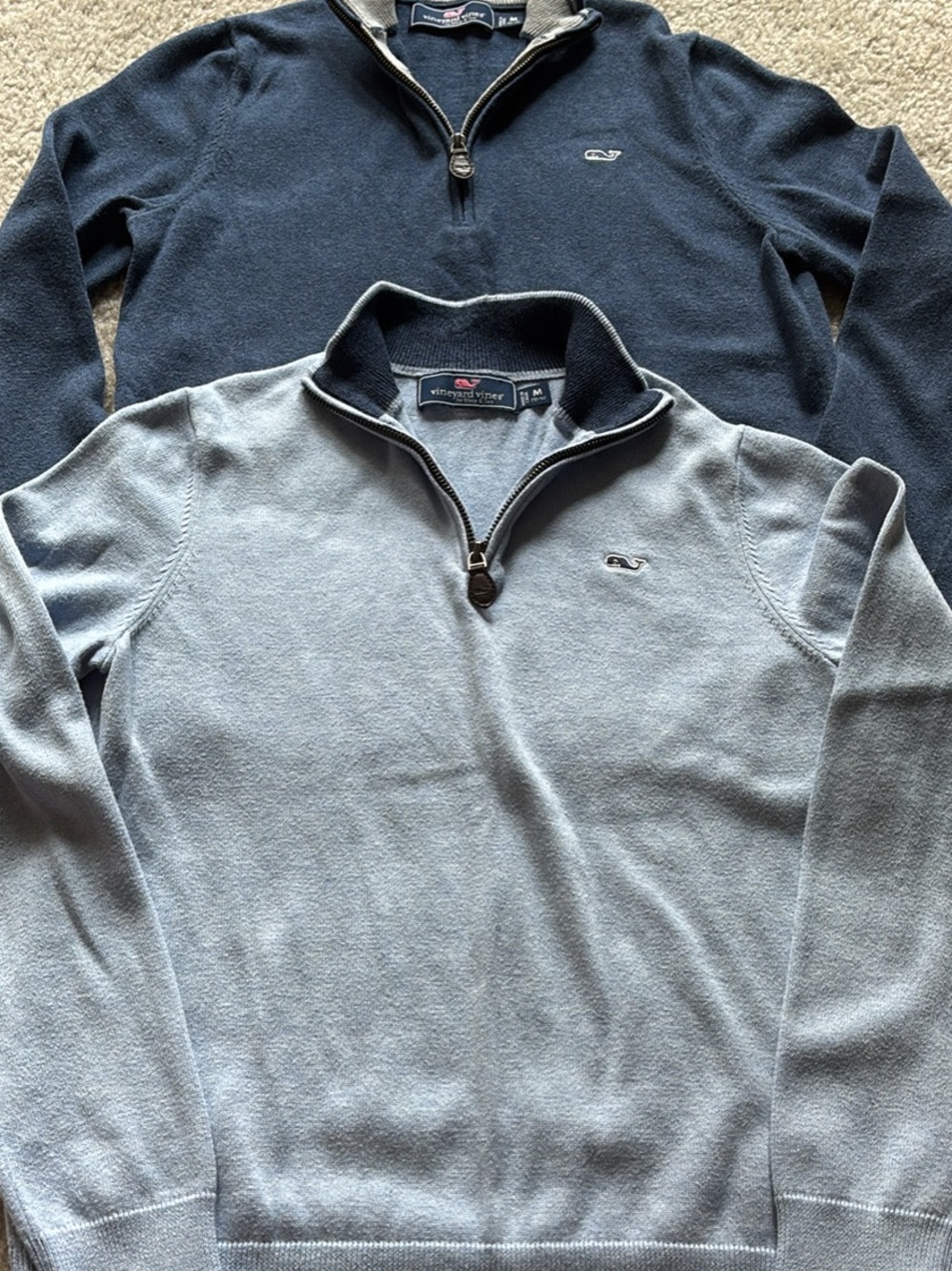 Vineyard Vines Boys Quarter-Zip Pullovers Sweaters Size Medium 10-12
